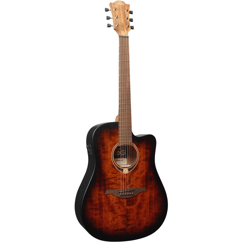 Dreadnought Cutaway Acoustic-Electric Black & Brown