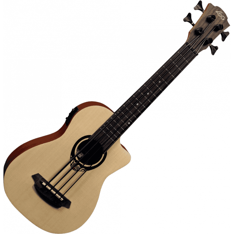 Bass Ukulele Fretless Cutaway Elektroakustisch