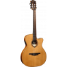 Folk Nylon Slim Cutaway Acoustic-Electric Natural