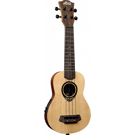 Ukulele Baby-Soprano Slim Arched Back Électro