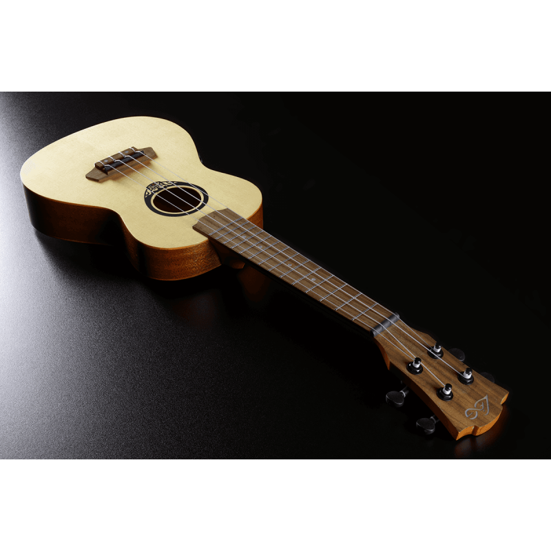 Concert Slim Ukulele Tiki Uku Arched Back Électric-Acoustic