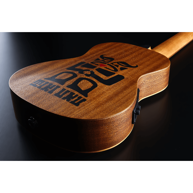 Concert Slim Ukulele Tiki Uku Arched Back Électric-Acoustic