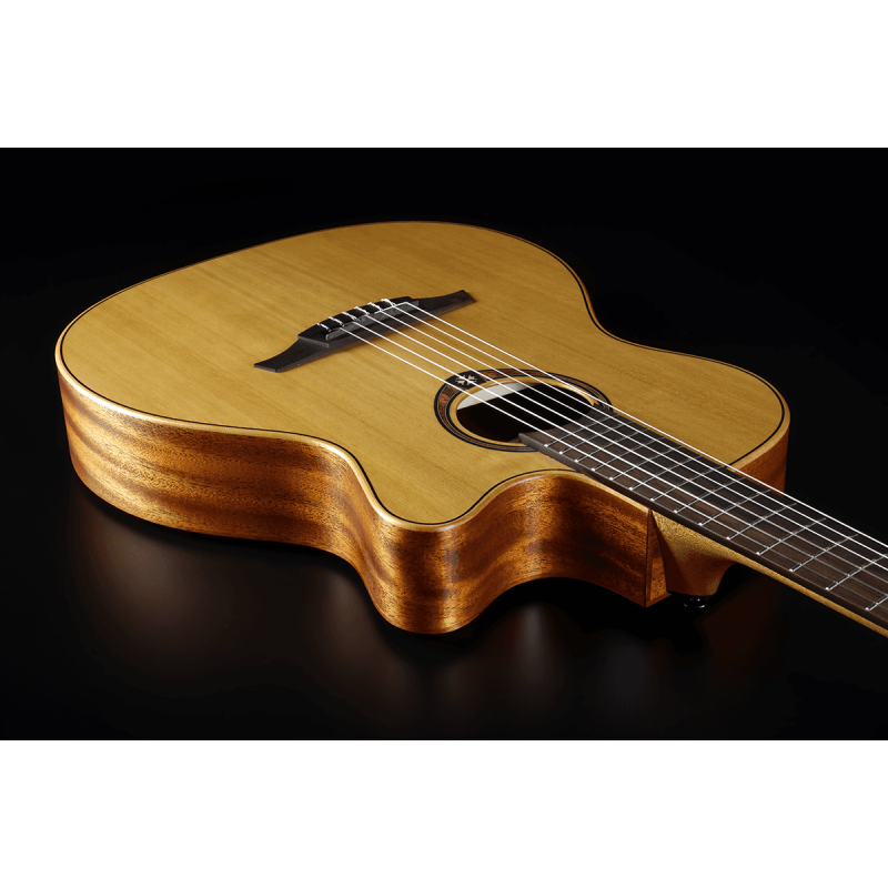 Folk Nylon Slim Cutaway Acoustic-Electric Natural