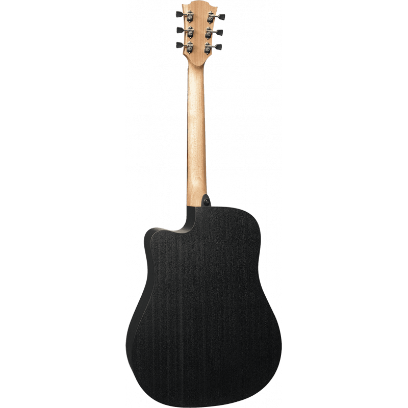 Dreadnought Cutaway Acoustic-Electric Black & Brown