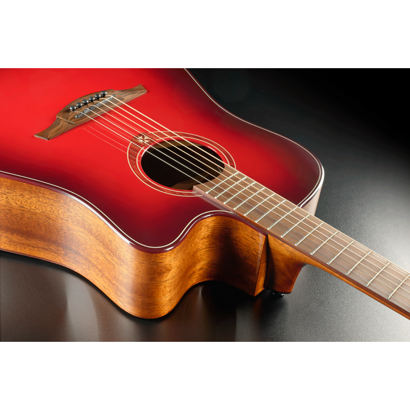 Dreadnought Cutaway Acoustic-Electric Red Burst