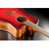 Dreadnought Cutaway Acoustic-Electric Red Burst