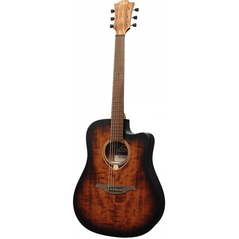 Dreadnought Cutaway Acoustic-Electric Black & Brown