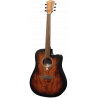 Dreadnought Cutaway Acoustic-Electric Black & Brown