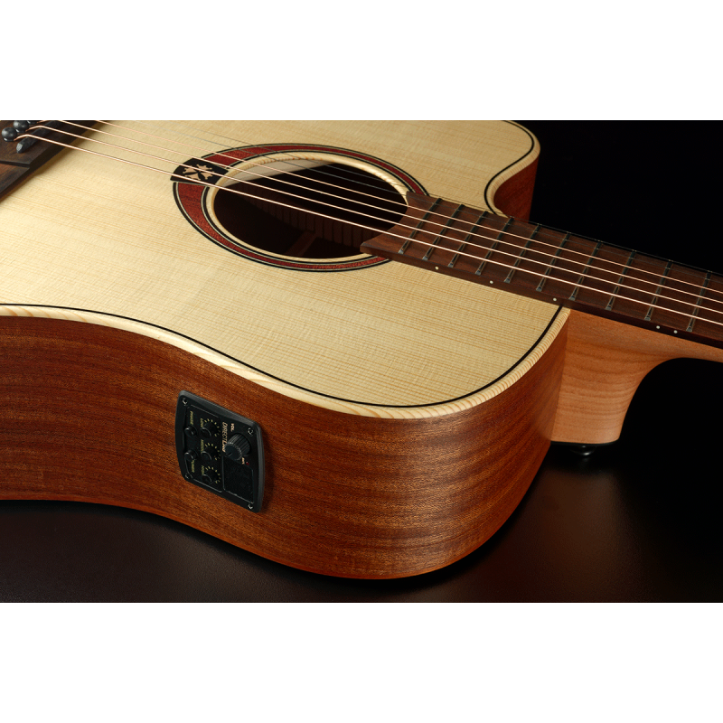 Dreadnought Left-Handed Cutaway Acoustic-Electric Natural