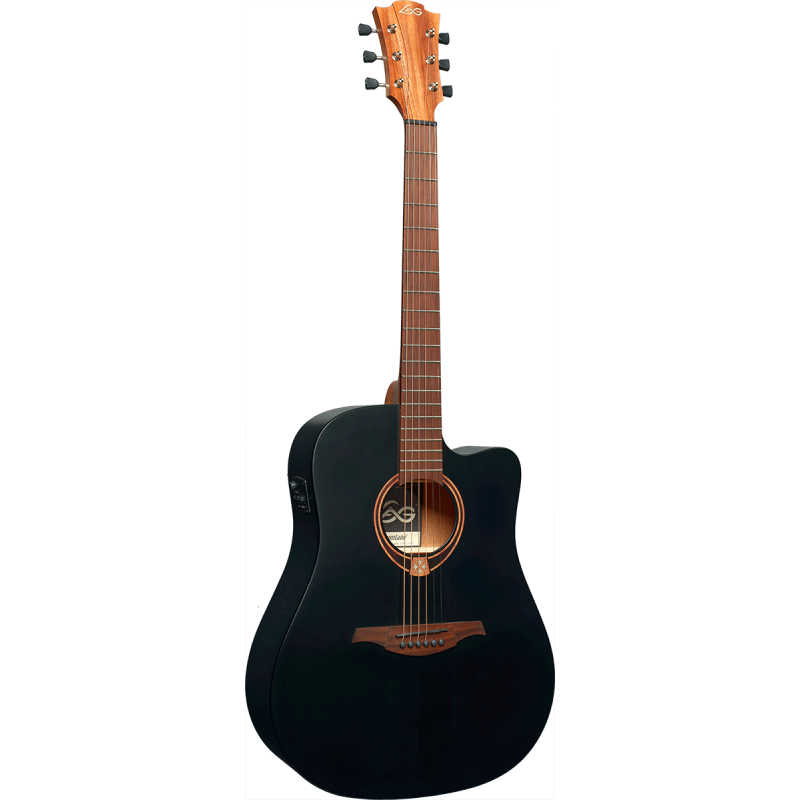 Dreadnought Black Cutaway Acoustic-Electric