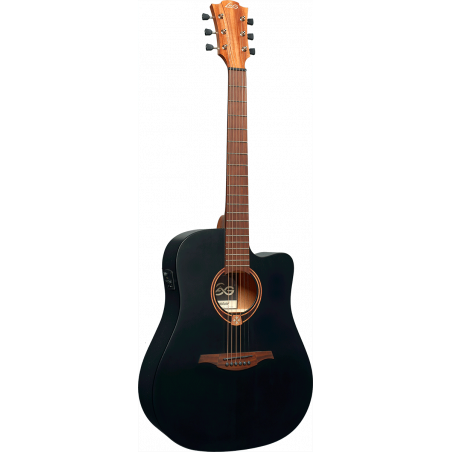 Dreadnought Black Cutaway Acoustic-Electric