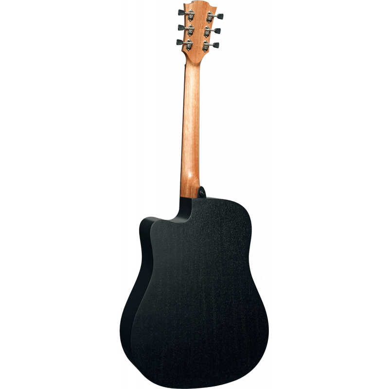 Dreadnought Black Cutaway Acoustic-Electric