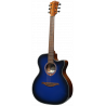 Auditorium Cutaway Acoustic-Electric Blue Burst