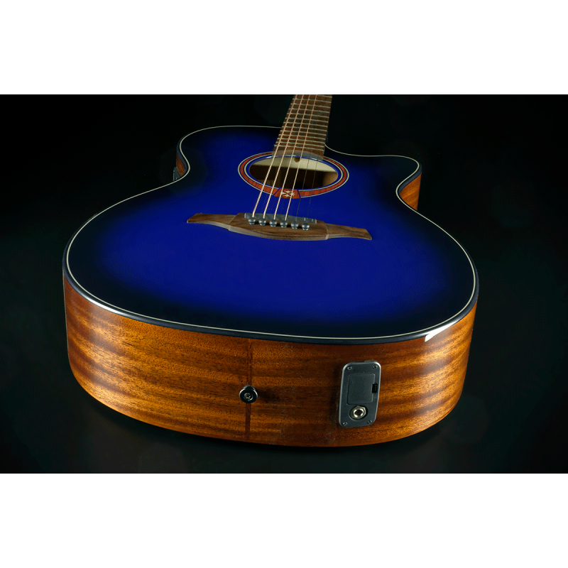 Auditorium Cutaway Acoustic-Electric Blue Burst