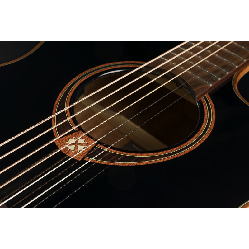 Auditorium Bevel Cutaway Acoustic Electric Black