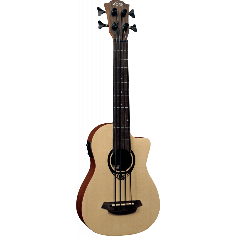 Bass Ukulele Fretless Cutaway Elektroakustisch