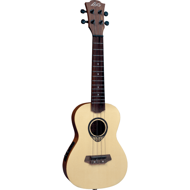 Concert Slim Ukulele Tiki Uku Arched Back Électric-Acoustic