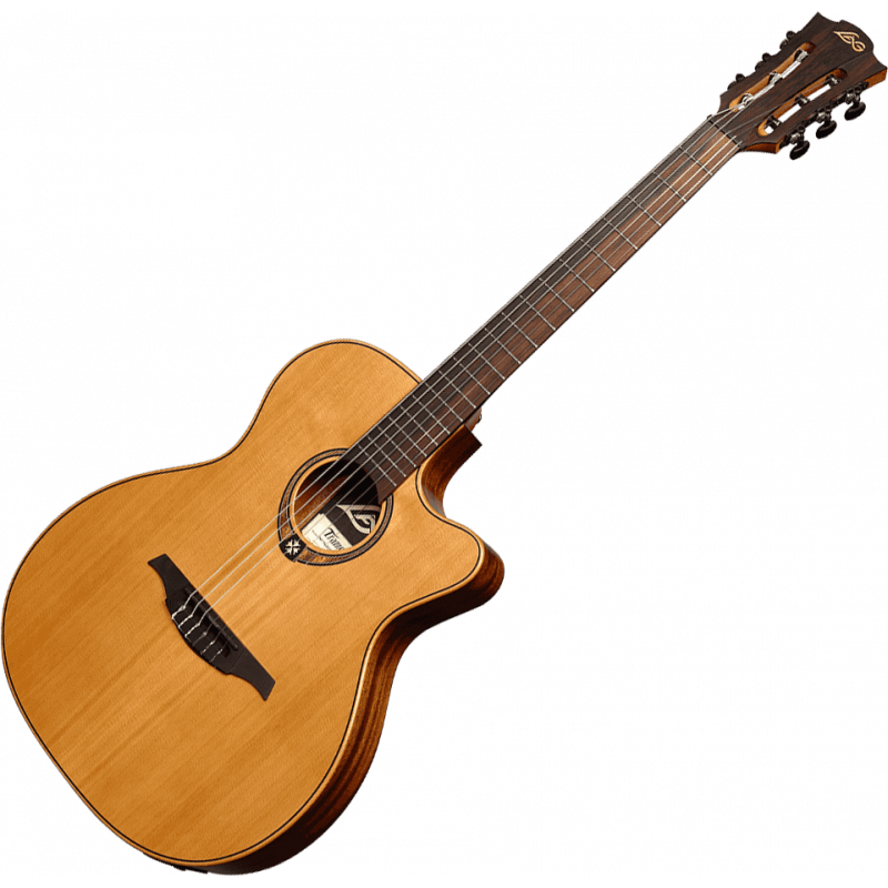 Folk Nylon Slim Cutaway Acoustic-Electric Natural